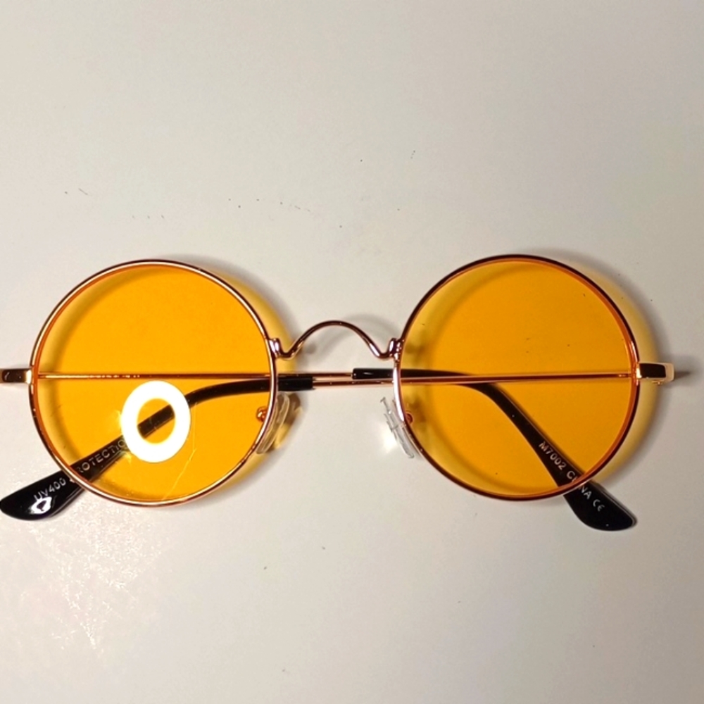 YELLOW ROUND SUNGLASSES 😎 - Picture 3 of 5